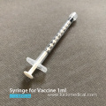 Disposable Syringes For Vaccines 1ml
